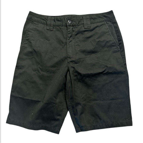 O'Neill Black Flat Front Shorts Relaxed Fit - Picture 1 of 4